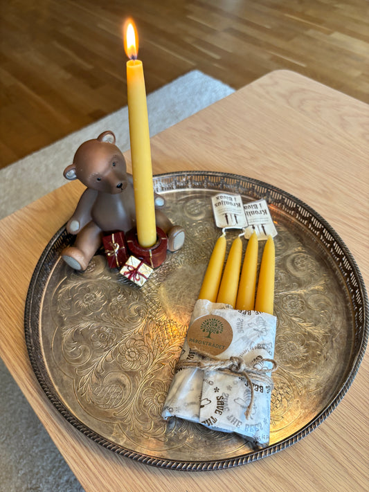 4-pack Kronljus i Bivax från Öland