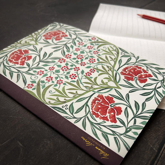 Anteckningsbok  Oxford Red William Morris