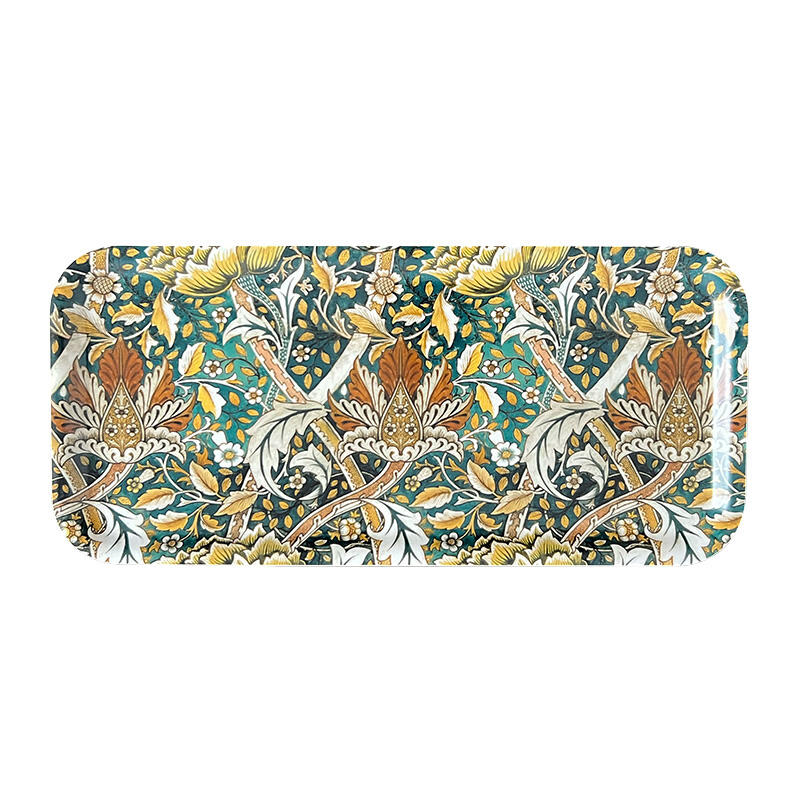 Bricka avlång Windrush Green William Morris