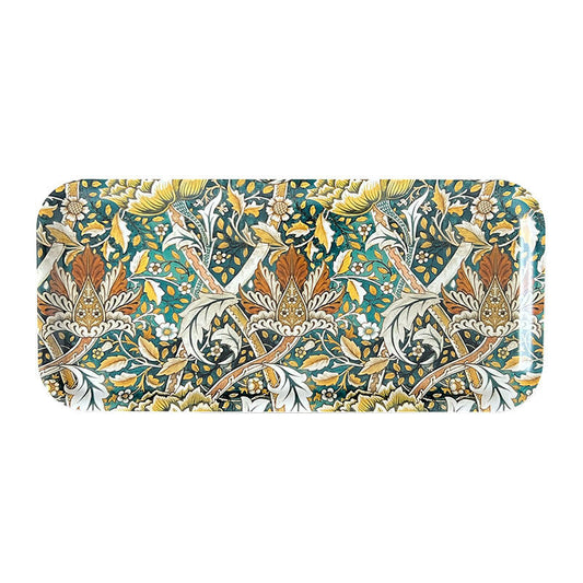 Bricka avlång Windrush Green William Morris